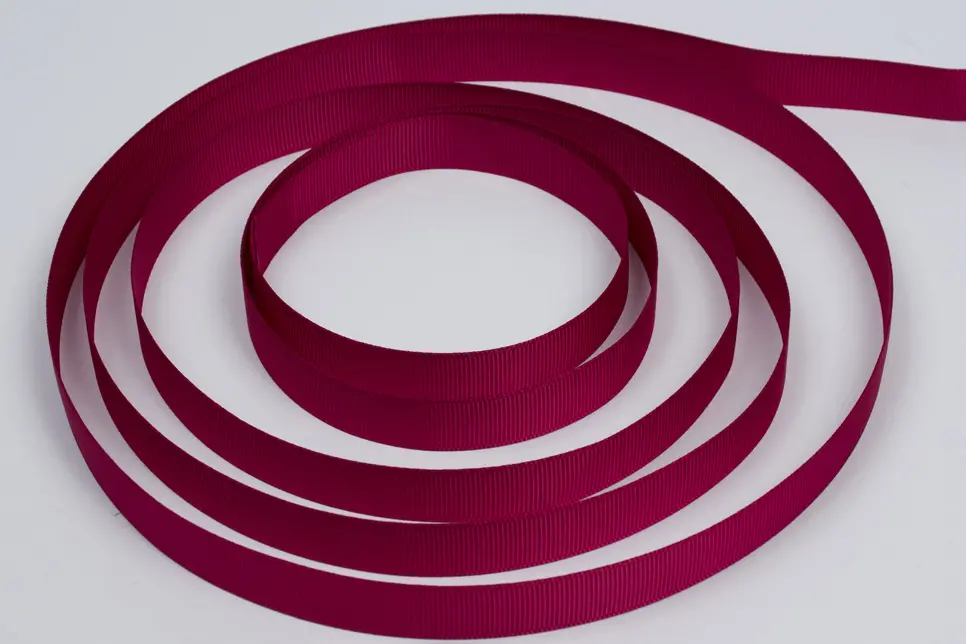 5/8W (16mm) x 100 yds, Grosgrain Fabric Ribbon, Wine Grosgrain
