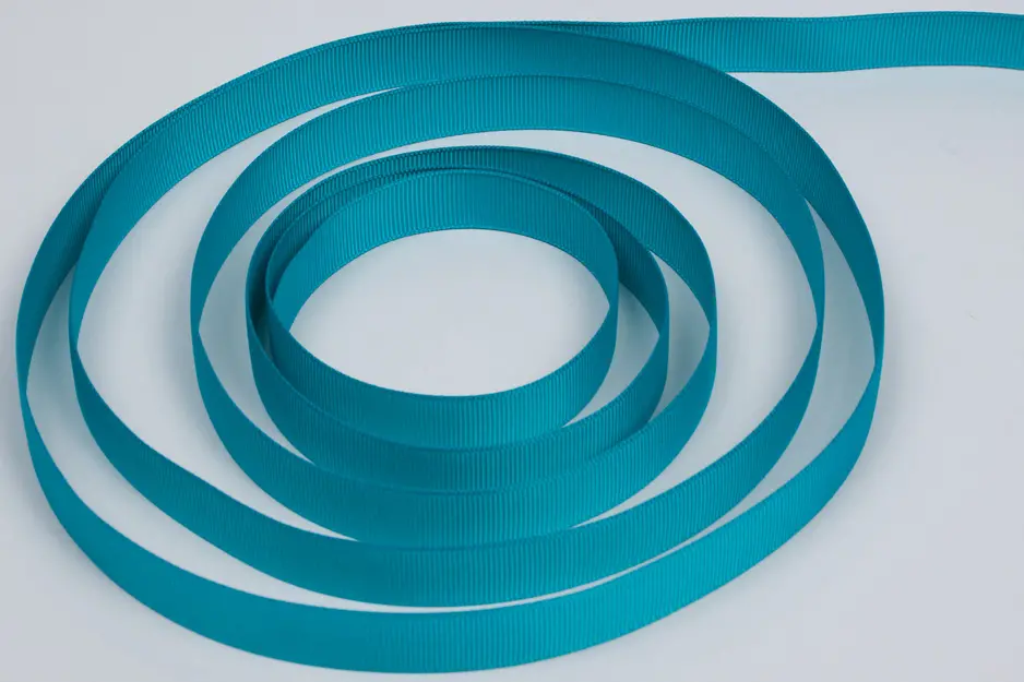 5/8W (16mm) x 100 yds, Grosgrain Fabric Ribbon, Tornado Blue Grosgrain