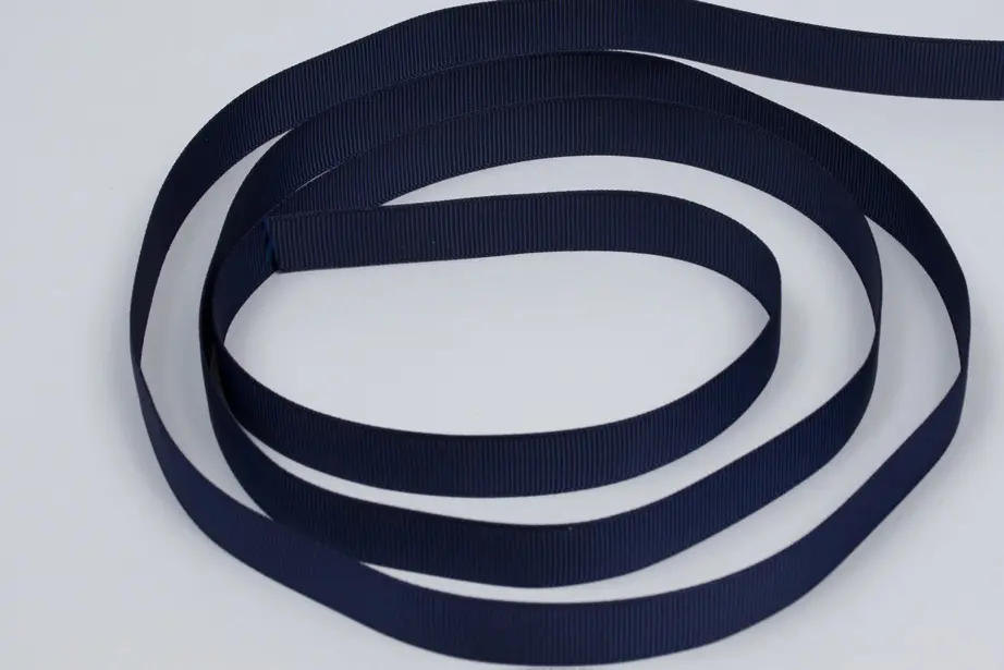 5/8W (16mm) x 100 yds, Grosgrain Fabric Ribbon, Navy Grosgrain