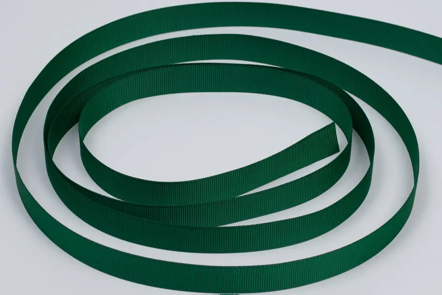 5/8W (16mm) x 100 yds, Grosgrain Fabric Ribbon, Forest Grosgrain