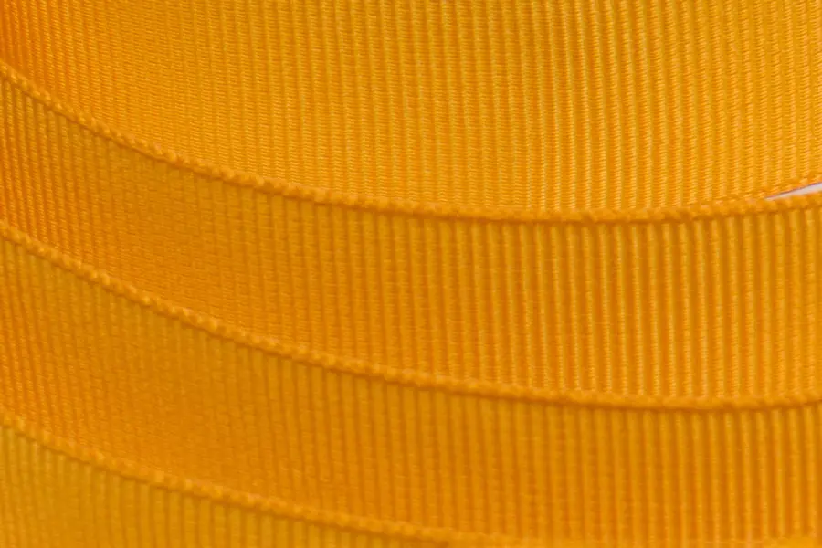 7/8W (22mm) x 100 yds, Grosgrain Fabric Ribbon, Gold Grosgrain