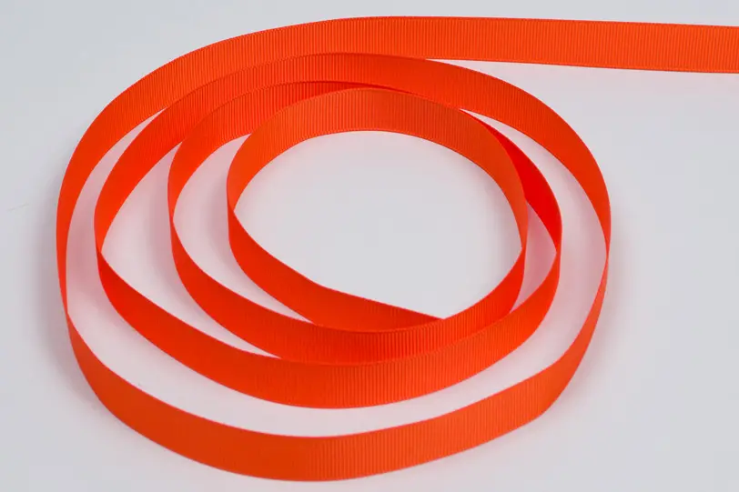 5/8W (16mm) x 100 yds, Grosgrain Fabric Ribbon, Torrid Orange Grosgrain