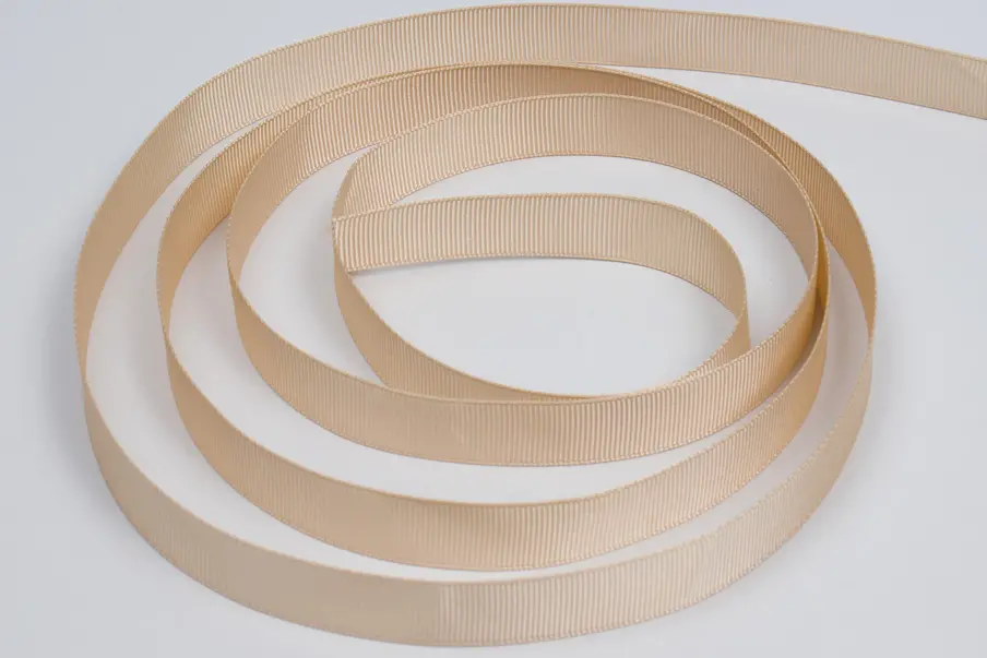 5/8W (16mm) x 100 yds, Grosgrain Fabric Ribbon, Natural Grosgrain