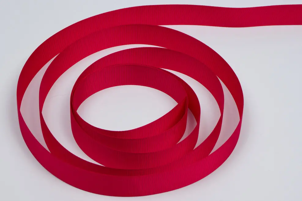 7/8W (22mm) x 100 yds, Grosgrain Fabric Ribbon, Scarlett Grosgrain