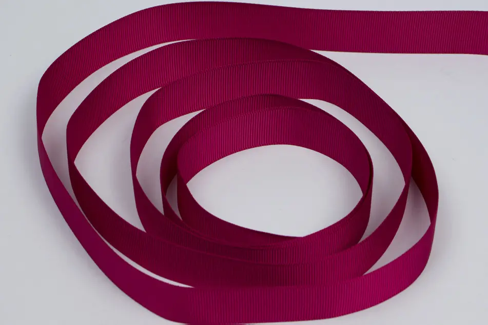 7/8W (22mm) x 100 yds, Grosgrain Fabric Ribbon, Wine Grosgrain