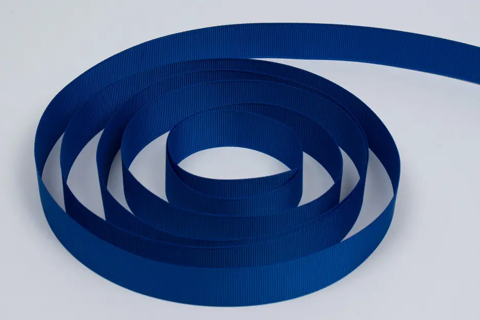 7/8W (22mm) x 100 yds, Grosgrain Fabric Ribbon, Century Blue Grosgrain