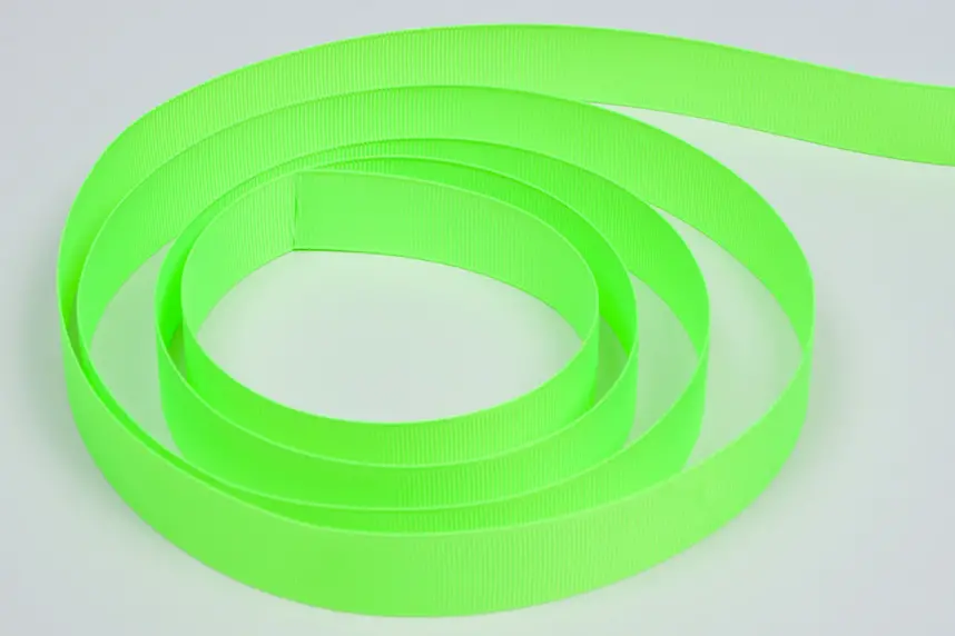 7/8W (22mm) x 100 yds, Grosgrain Fabric Ribbon, Keylime Grosgrain