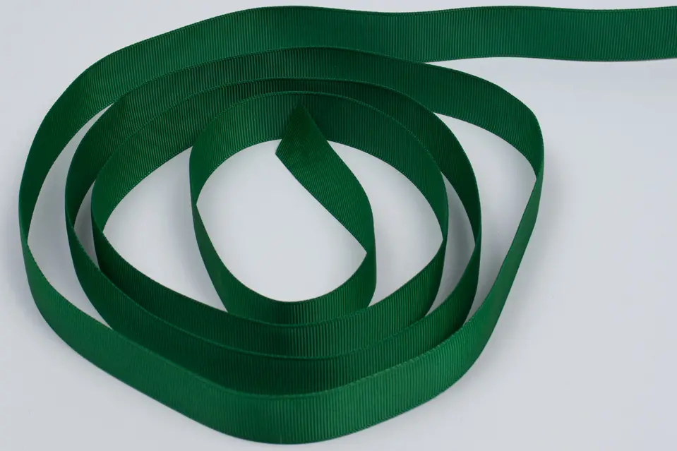 7/8W (22mm) x 100 yds, Grosgrain Fabric Ribbon, Forest Grosgrain