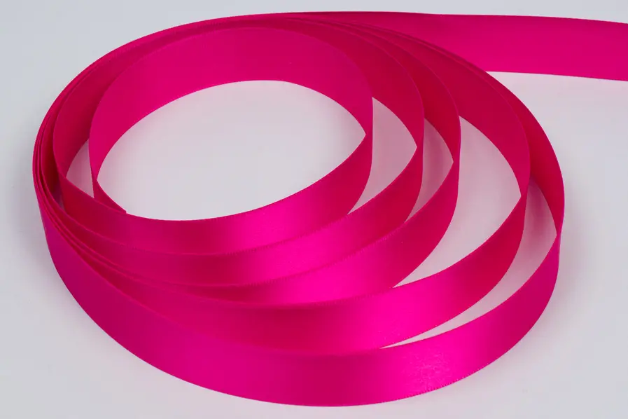 7/8W (22mm) x 100 yds, Premium Single Face Satin Ribbon, Azalea Satin