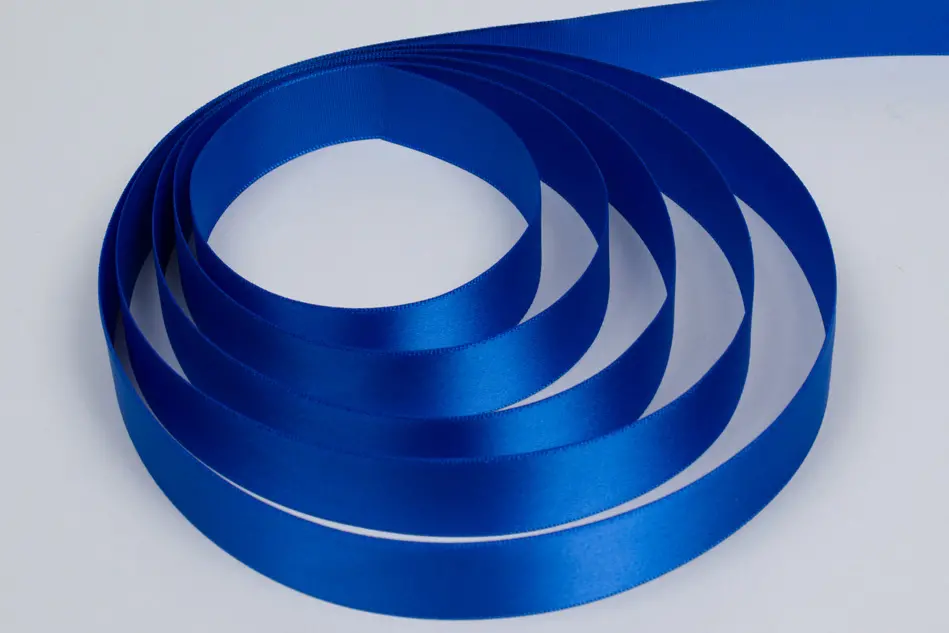 7/8W (22mm) x 100 yds, Double Face Satin Ribbon, Royal Blue Satin