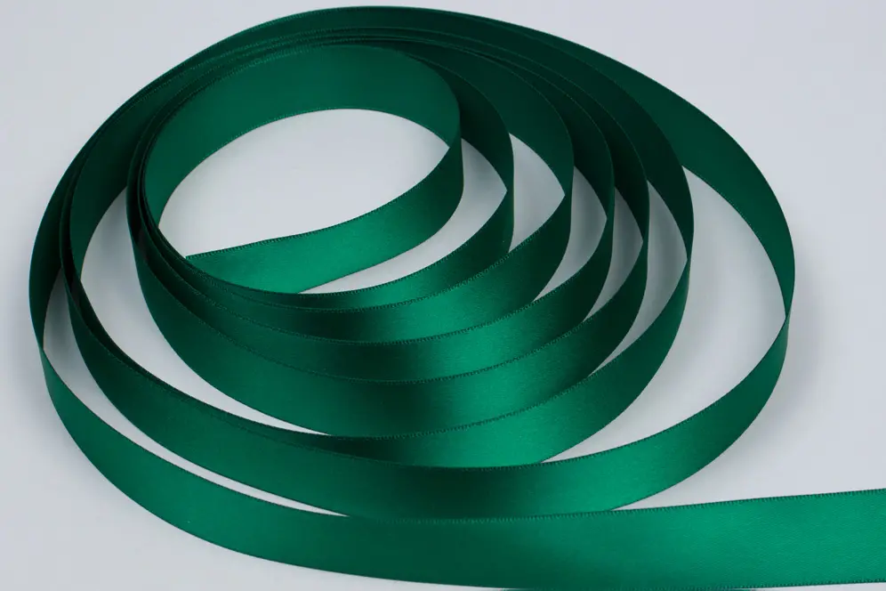 7/8W x 100 yds, Double Face Satin Ribbon, Forest Satin