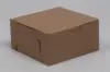 6L x 6W x 3H, Natural Kraft Bakery Boxes