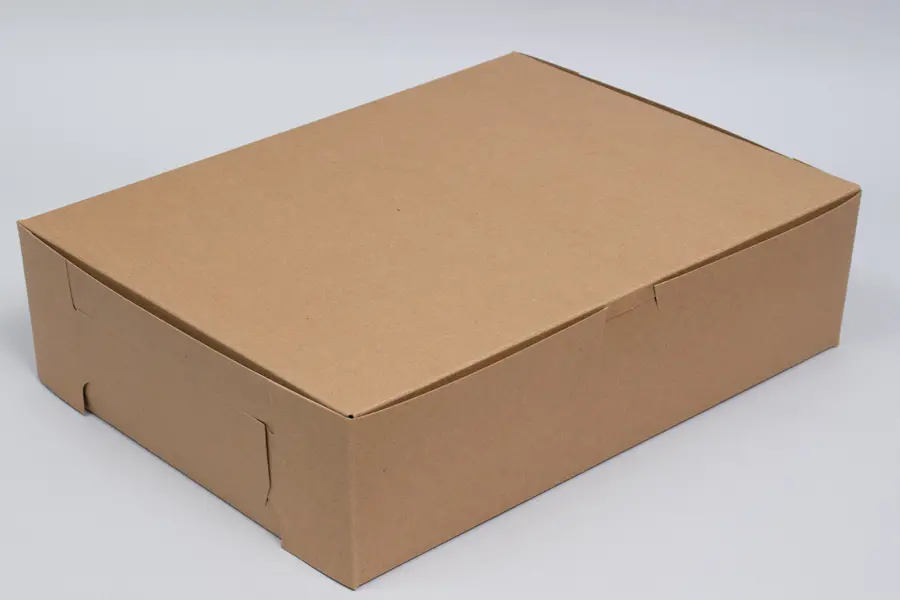 19L x 14W x 4H, Natural Kraft Bakery Boxes