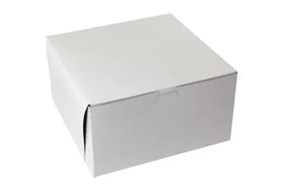 10L x 10W x 5-1/2H, White Bakery Boxes