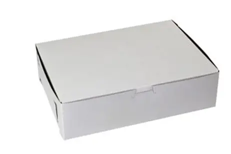 8L x 11W x 3H, White Bakery Boxes
