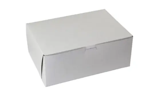 9L x 12W x 3H, White Bakery Boxes