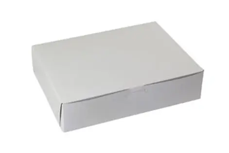 14L x 19W x 4H, White Bakery Boxes