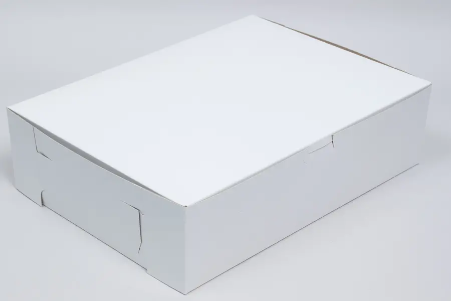 20L x 14W x 4H, White Bakery Boxes