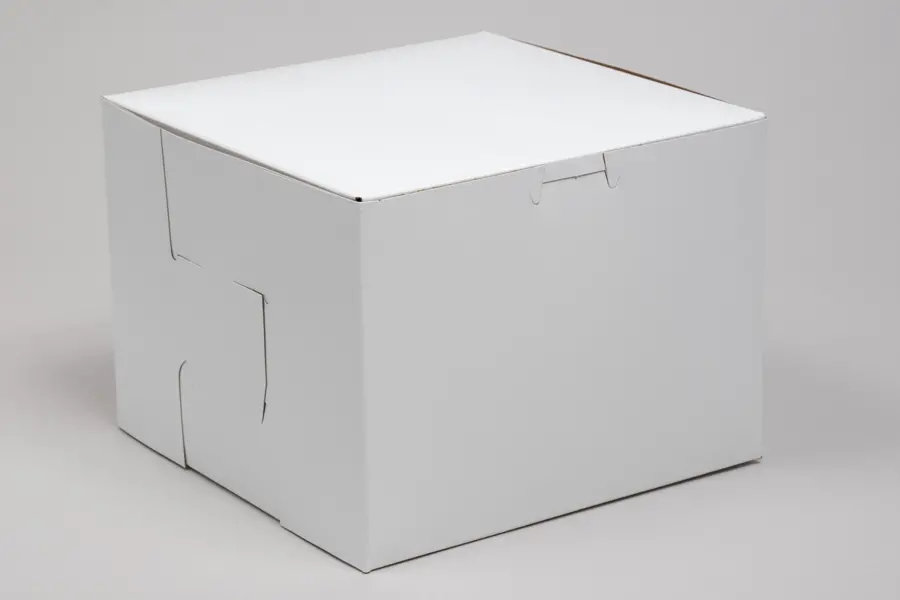 8L x 8W x 6H, White Bakery Boxes