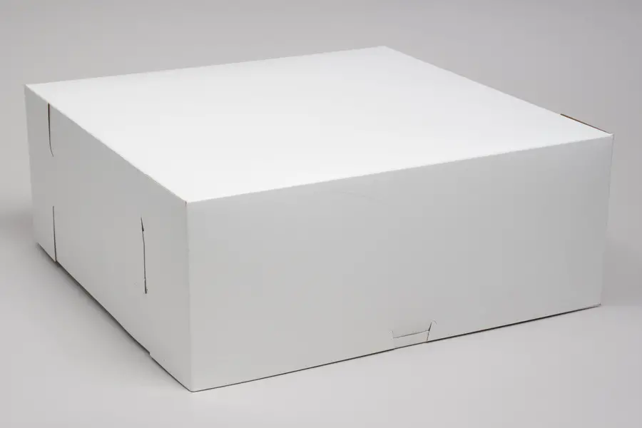 13L x 9W x 3-1/4H, White Bakery Boxes