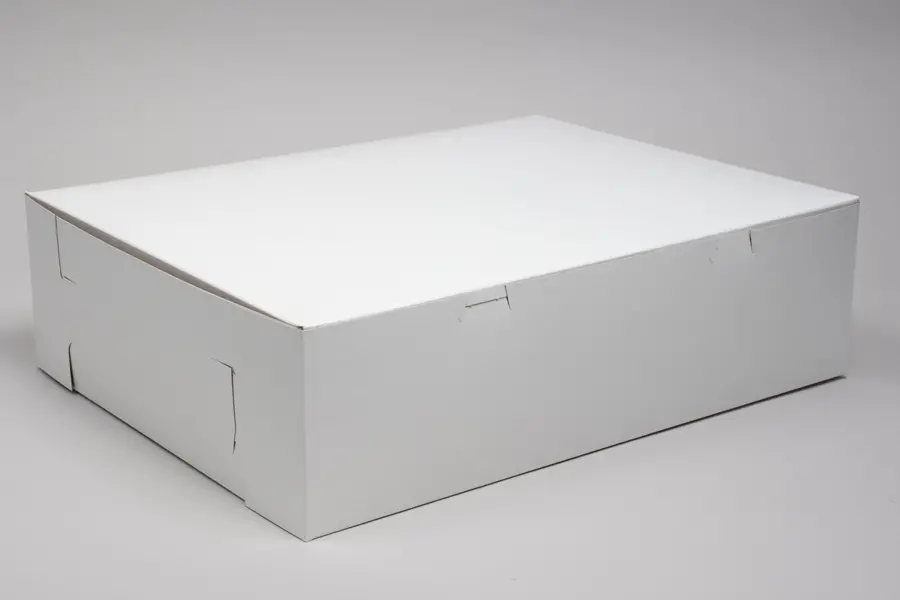 18L x 14W x 5H, White Bakery Boxes