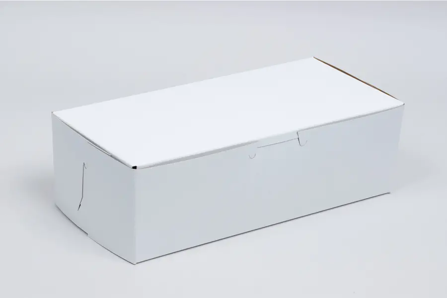 6-1/4L x 3-3/4W x 2-1/8H, White Bakery Boxes