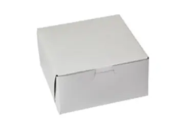 6L x 6W x 3H, White Bakery Boxes