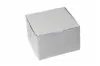 6-1/2L x 6-1/2W x 4H, White Bakery Boxes