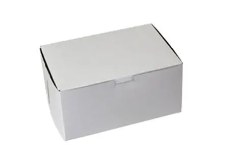8L x 5-1/2W x 4H, White Bakery Boxes