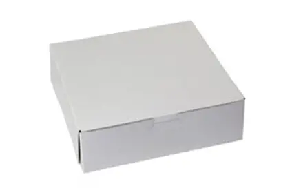 8L x 8W x 2-1/2H, White Bakery Boxes