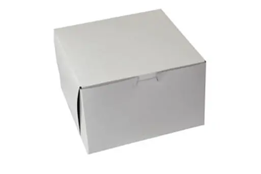 8L x 8W x 5H, White Bakery Boxes