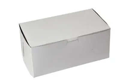 9L x 5W x 4H, White Bakery Boxes