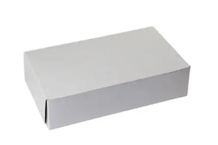 6L X 10W X 2-1/2H, WHITE BAKERY BOXES