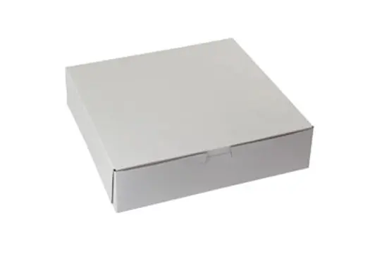 10L x 10W x 2-1/2H, White Bakery Boxes