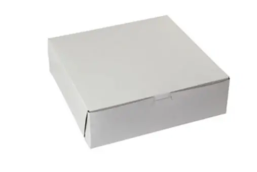 10L x 10W x 3H, White Bakery Boxes