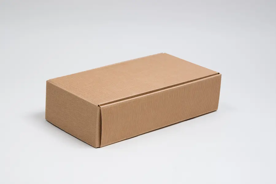 7-1/4L x 3-1/2W x 13-3/8H, Italian Wine Boxes, Ribbed Kraft