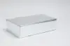 7-1/4L x 3-1/2W x 13-3/8H, Italian Wine Boxes, Argento Silver