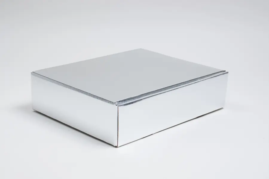 11L x 3-1/2W x 13-3/8H, Italian Wine Boxes, Argento Silver