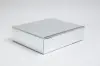 11L x 3-1/2W x 13-3/8H, Italian Wine Boxes, Argento Silver