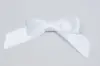 2-1/2W x 2 Bow, Pre-Tied Satin Bows With Wire Twist, White Satin