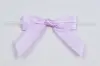 2-1/2W x 2 Bow, Pre-Tied Grosgrain Polka Dot Bows With Wire Twist, Light Orchid Satin