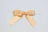 2-1/2W x 2 Bow, Pre-Tied Satin Bows With Wire Twist, Gold Satin
