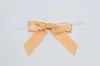 2-1/2W x 2 Bow, Pre-Tied Satin Bows With Wire Twist, Gold Satin