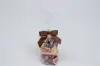 2-1/2W x 2 Bow, Pre-Tied Satin Bows With Wire Twist, Brown Satin