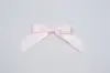 3W x 2-3/4 Bow, Pre-Tied Satin Bows With Wire Twist, Light Pink Satin
