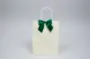 3W x 2-3/4 Bow, Pre-Tied Satin Bows With Wire Twist, Forest Satin