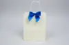 4W x 3-1/4 Bow, Pre-Tied Satin Bows With Wire Twist, Royal Blue Satin