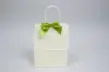 4W x 3-1/4 Bow, Pre-Tied Satin Bows With Wire Twist, Kiwi Satin