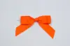3W x 2-3/4 Bow, Pre-Tied Grosgrain Bows With Wire Twist, Torrid Orange Grosgrain