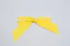 3-1/2W x 2-3/4 Bow, Pre-Tied Grosgrain Bows With Wire Twist, Maize Grosgrain